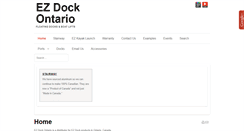 Desktop Screenshot of ezdockontario.com